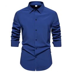 5 Pcs Mens Casual Long Sleeve Basic Shirt